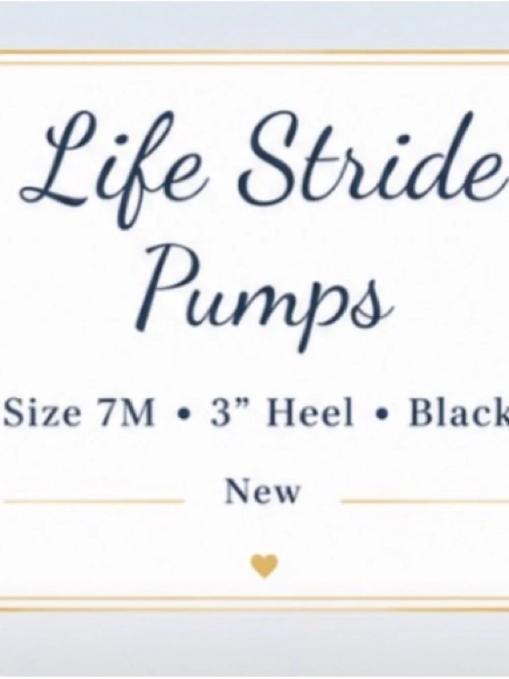 LifeStride Black Slingback Heels Comfort Soft System Pumps 3” Heel, Size 7M NWOT - Picture 3 of 8
